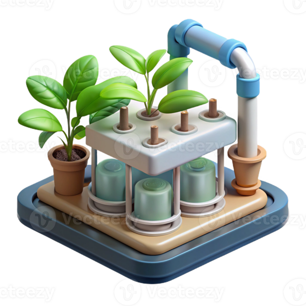 impressive creative Hydroponic System Water Based high quality png