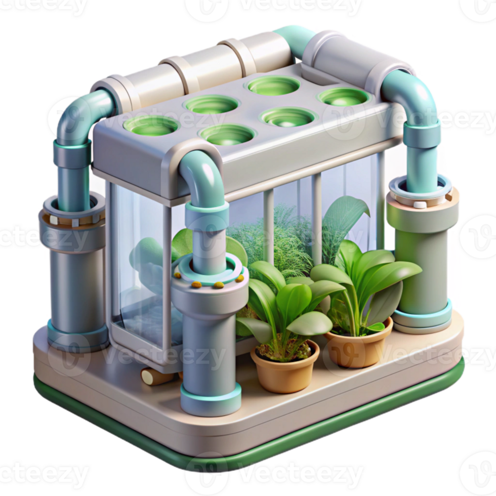 extraordinary classic Hydroponic System Transparent Background Detailed View high quality png