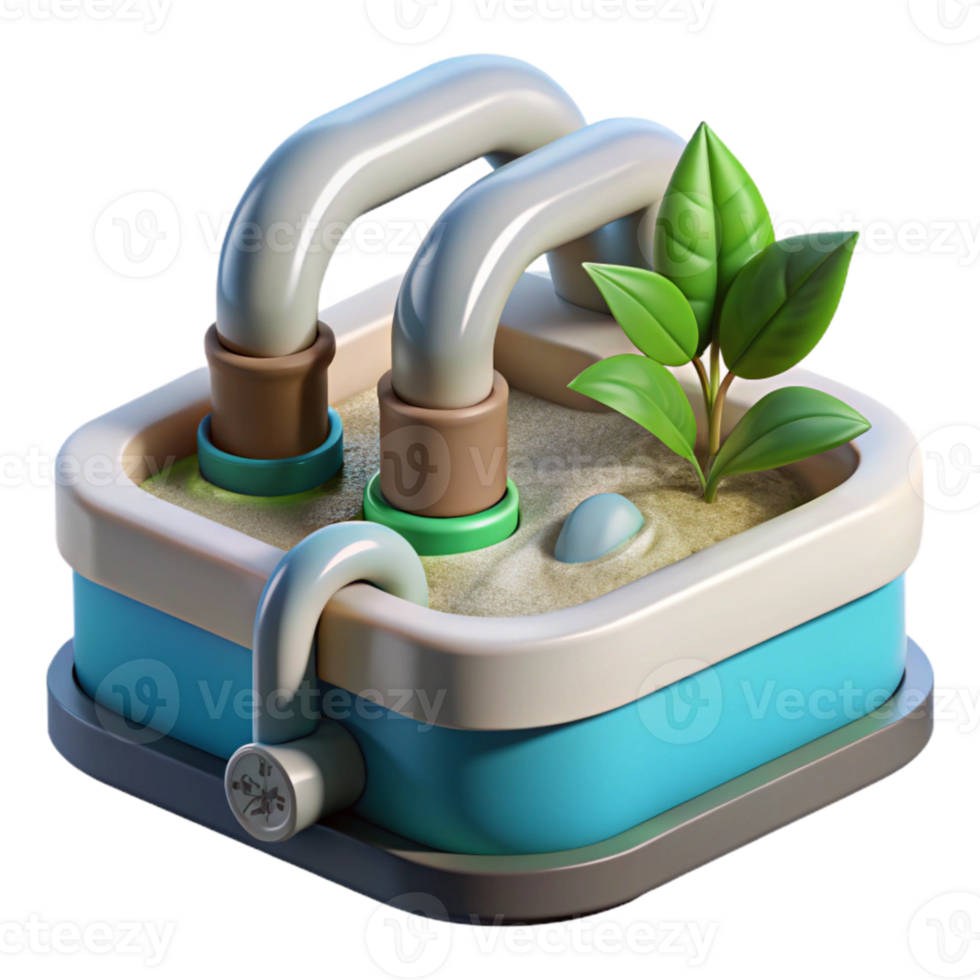 wonderful minimalist Hydroponic System Water Flow Close Up Cutout png