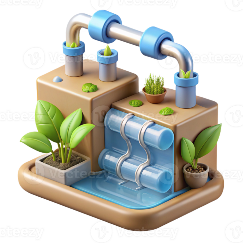 stunning abstract Hydroponic System Water Flow Close Up Cutout detailed png