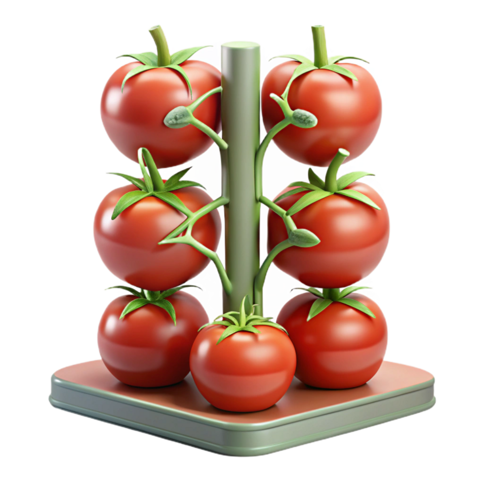 stunning abstract Hydroponic Tomatoes Growing Vertically Cutout original png