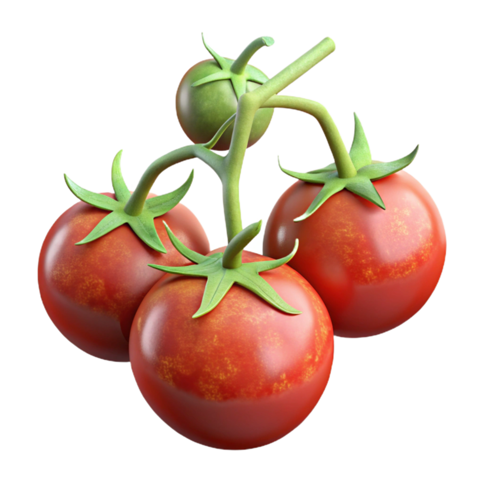 impressive creative Hydroponic Tomatoes Vine Ripening Transparent Background genuine png