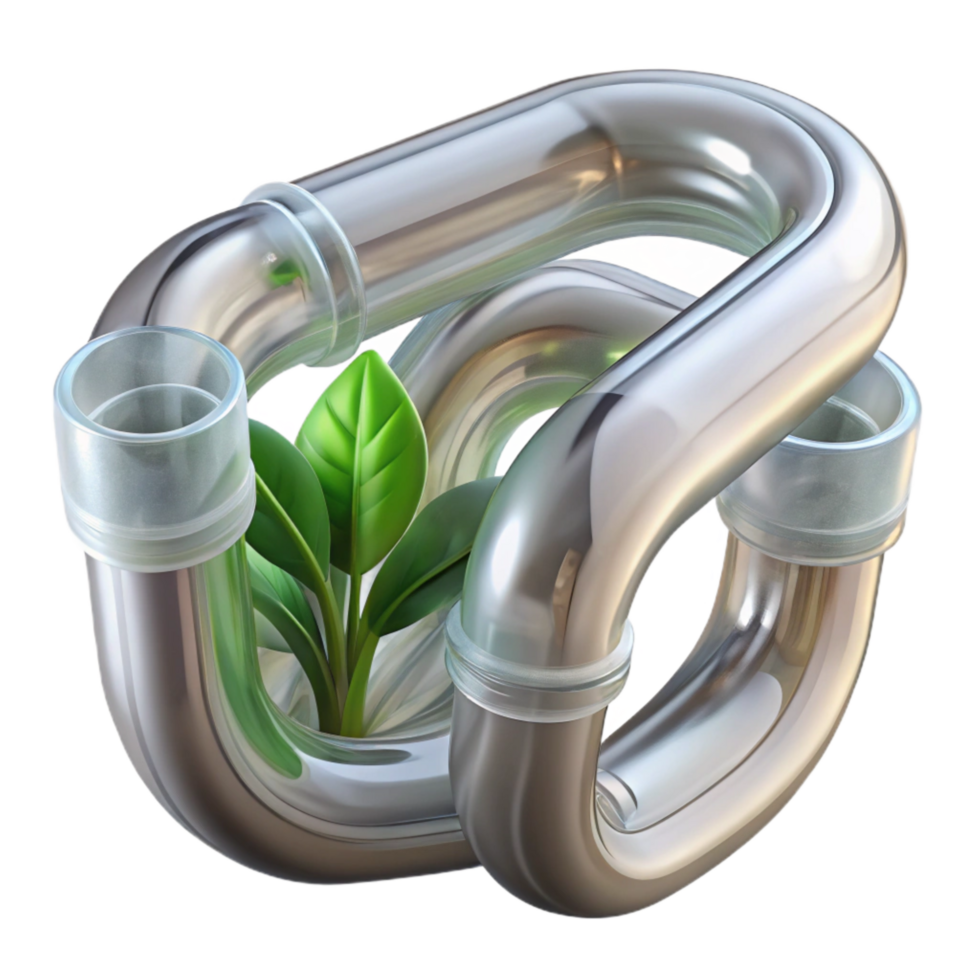 magnificent rustic Hydroponic Tubing Clear Plastic Transparent Background original png
