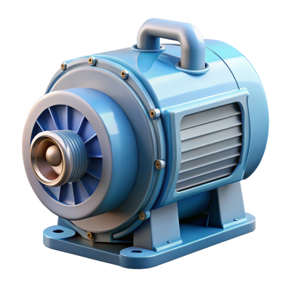 vibrant artistic Hydropower Generator Close Up Transparent Background genuine png