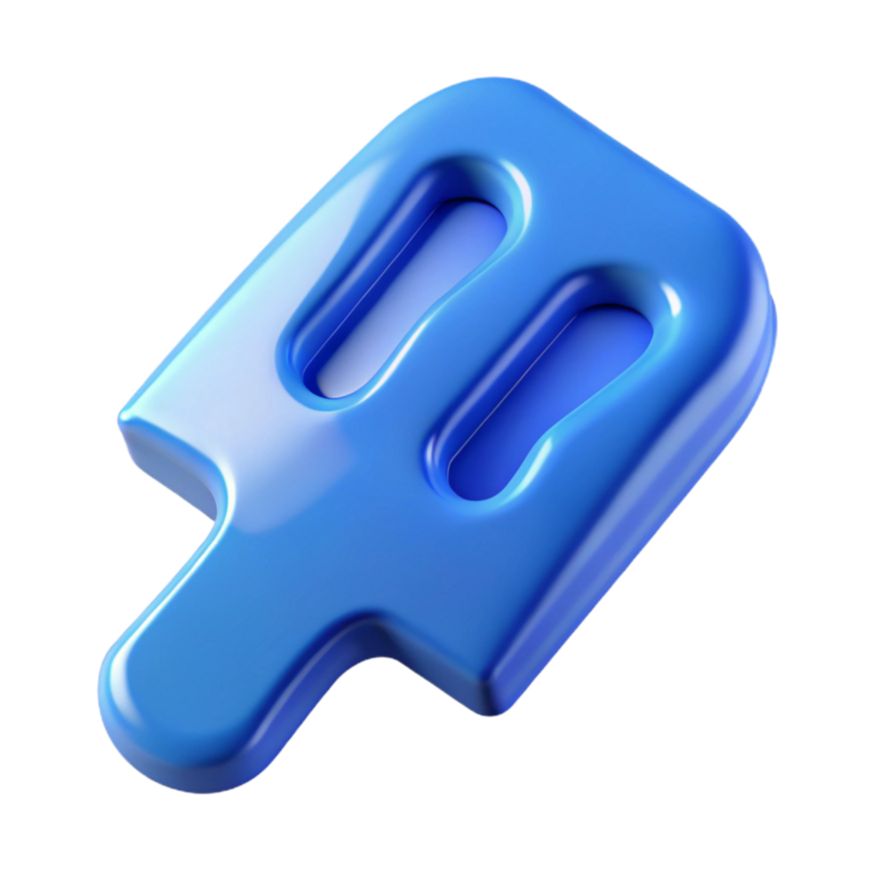 wonderful abstract Ice Scraper Plastic Blue Cutout png