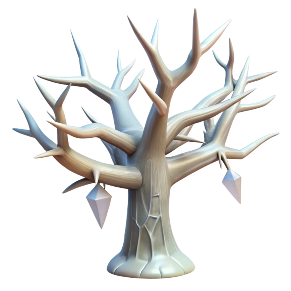 impressive classic Ice Storm Damaged Tree Broken Transparent Background Isolated png