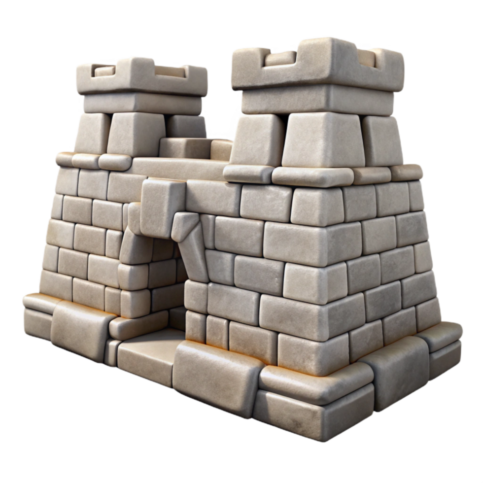magnificent artistic Inca Fortress Wall Stonework Texture Cutout Element high resolution png