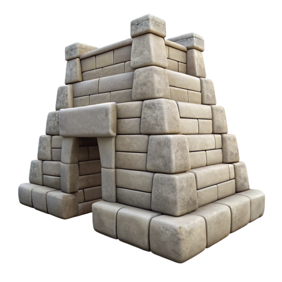 wonderful modern Inca Fortress Wall Stonework Texture Cutout Element genuine png