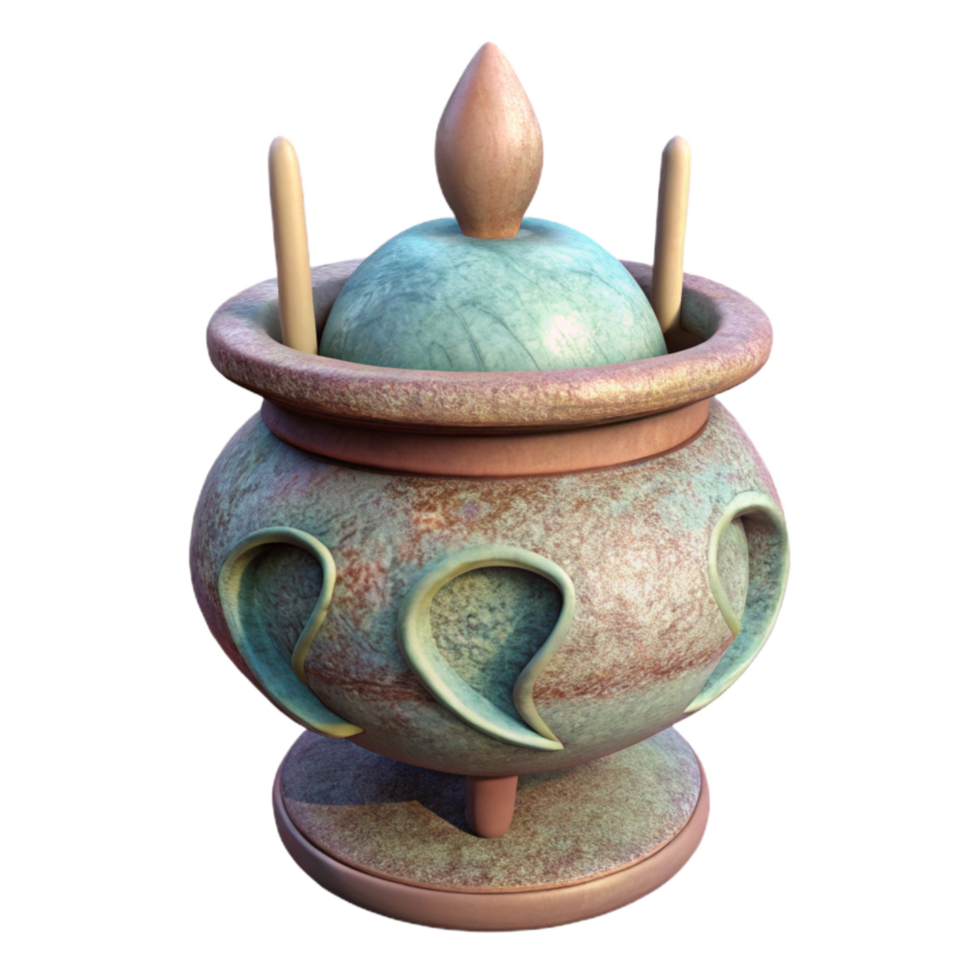 stunning traditional Incense Burner Ceramic Design Transparent Background original png