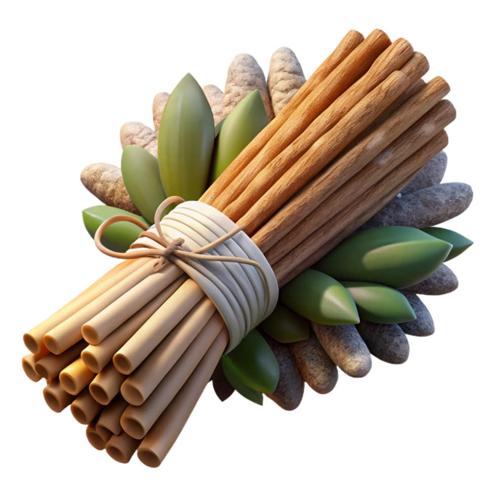magnificent modern Incense Sticks Bundle Dried Herbs Cutout high resolution png