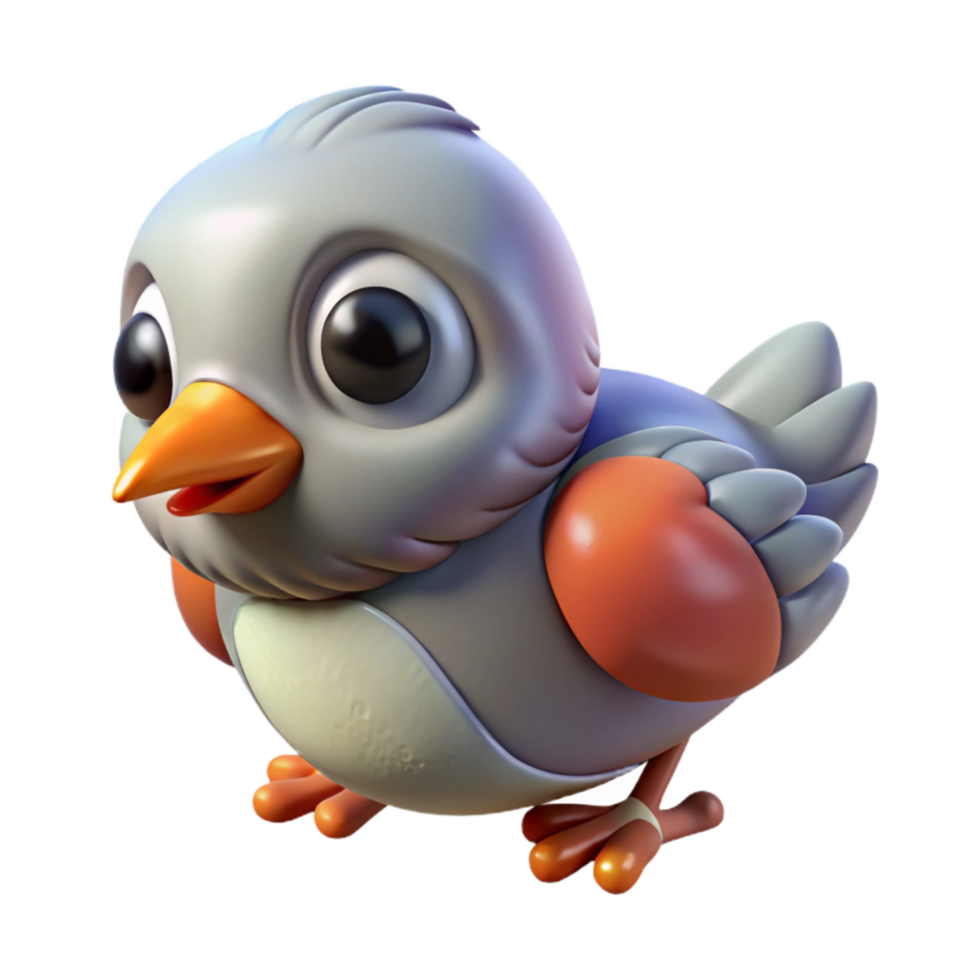 beautiful abstract Injured Baby Bird Cutout on Transparent Background original png