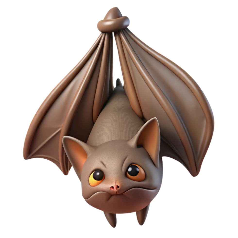 elegant abstract Injured Bat Hanging Upside Down Transparent Cutout authentic png
