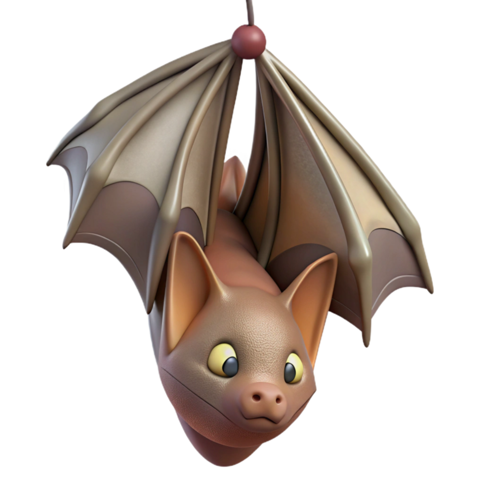 beautiful classic Injured Bat Hanging Upside Down Transparent Cutout genuine png
