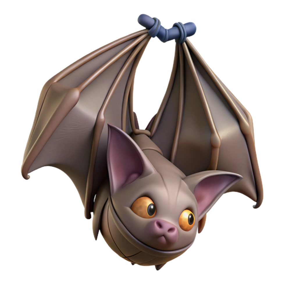 impressive traditional Injured Bat Hanging Upside Down Transparent Cutout premium png