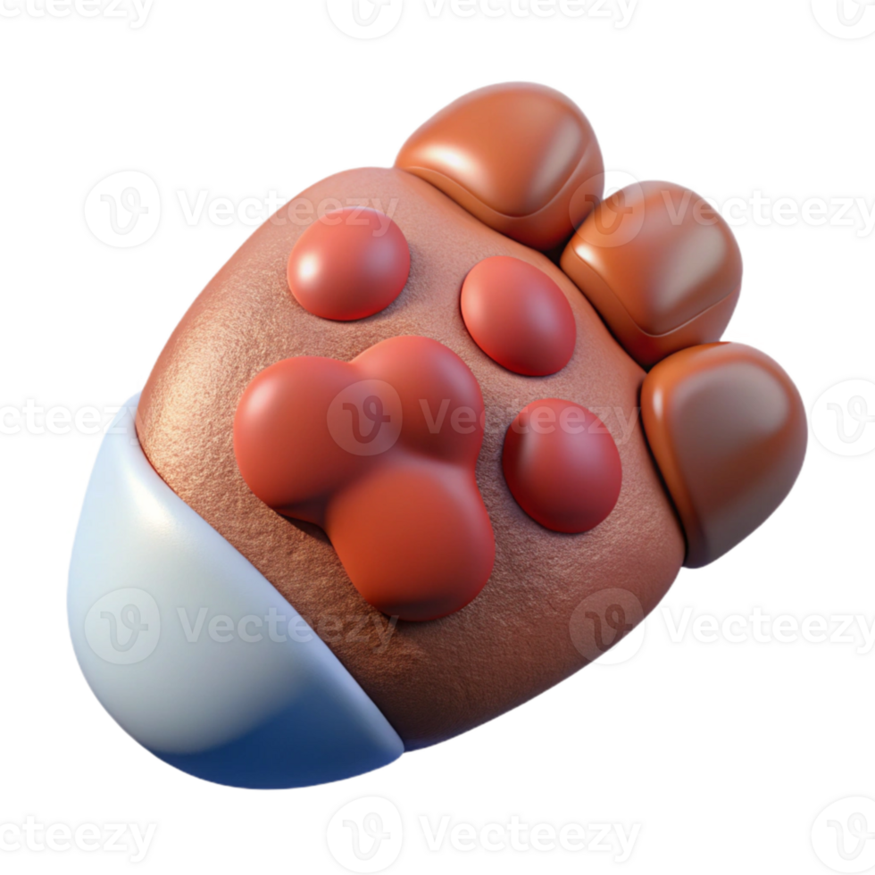 vibrant rustic Injured Fox Paw Close Up View png