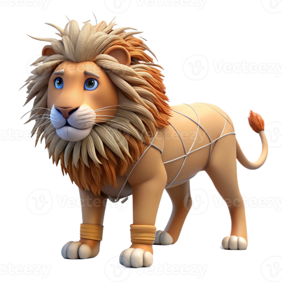 wonderful abstract Injured Lion Mane Tangled Transparent professional png