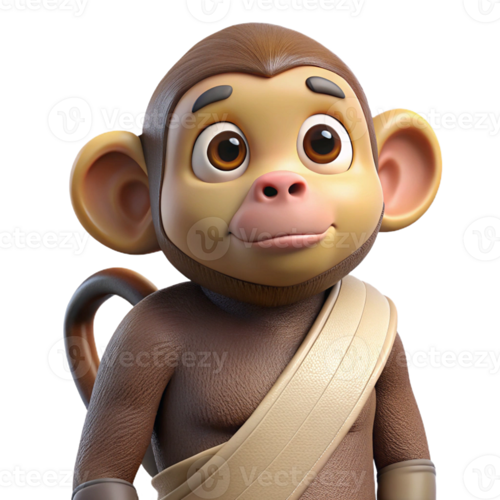impressive traditional Injured Monkey Arm in Sling professional png