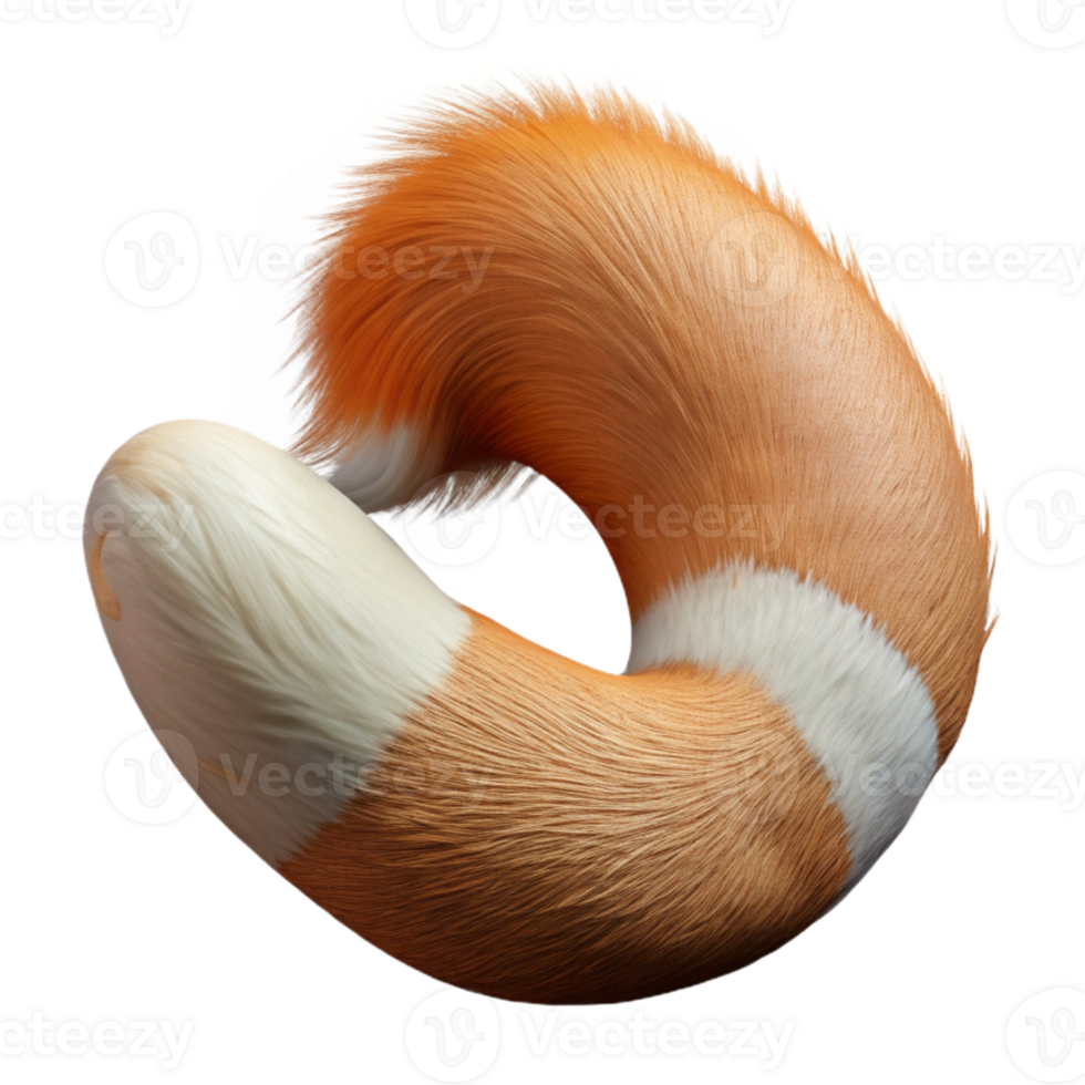stunning rustic Injured Squirrel Tail Close Up Transparent Background premium png