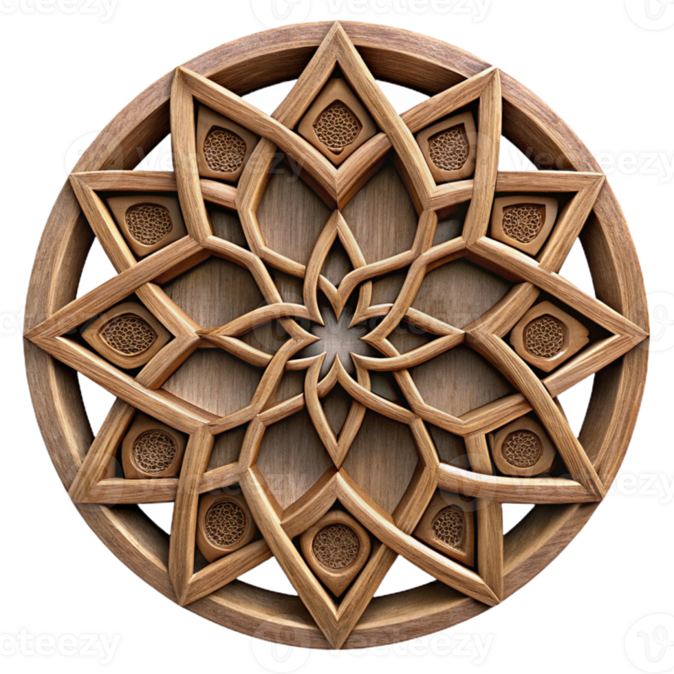 serene classic Intricate Wood Fretwork Design Cutout high resolution png