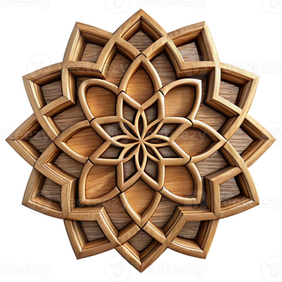wonderful classic Intricate Wood Inlay Pattern Cutout original png