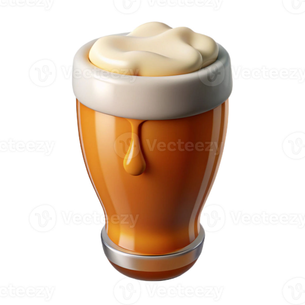 extraordinary contemporary Ipa Beer in Pint Glass Isolated authentic png