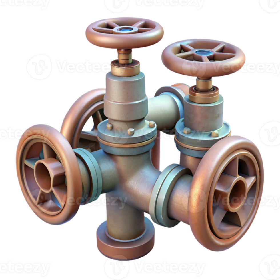 extraordinary creative Irrigation Pipes and Valves Transparent Background premium png