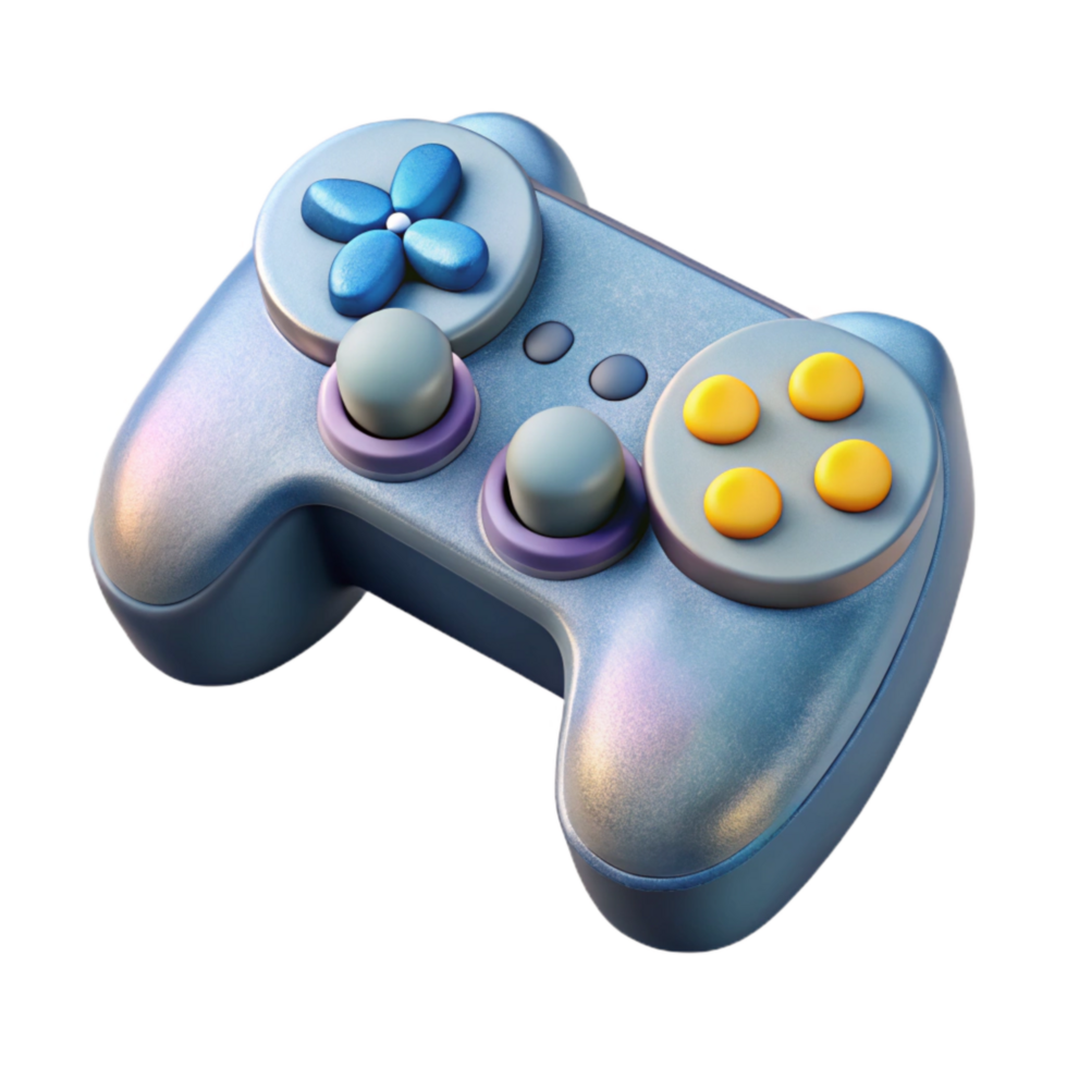 serene traditional Isometric Game Controller Element authentic png