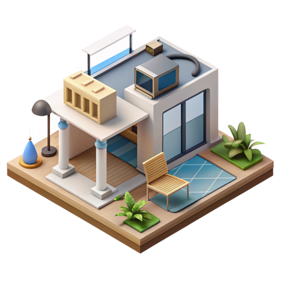 wonderful traditional Isometric Vr Architectural Design Studio Isolated exclusive png