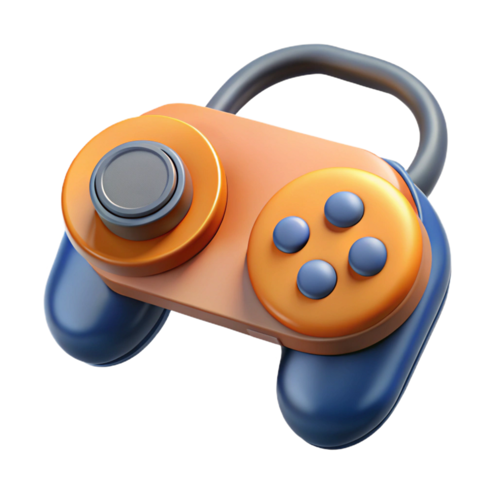 vibrant contemporary Isometric Vr Controller with Button Labels Cutout genuine png