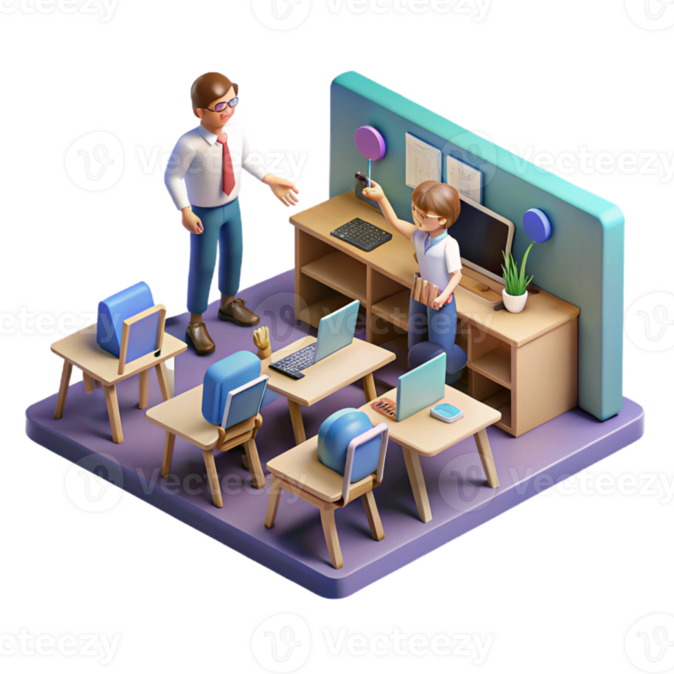 magnificent vintage Isometric Vr Factory Environment Isolated genuine png