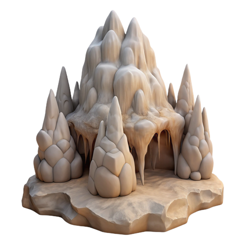 serene rustic Jeita Grotto Limestone Caves Formations Transparent high resolution png