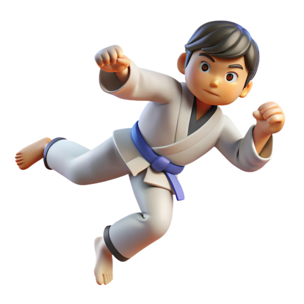 beautiful traditional Judo Throw Dynamic Movement Isolated Cutout high resolution png