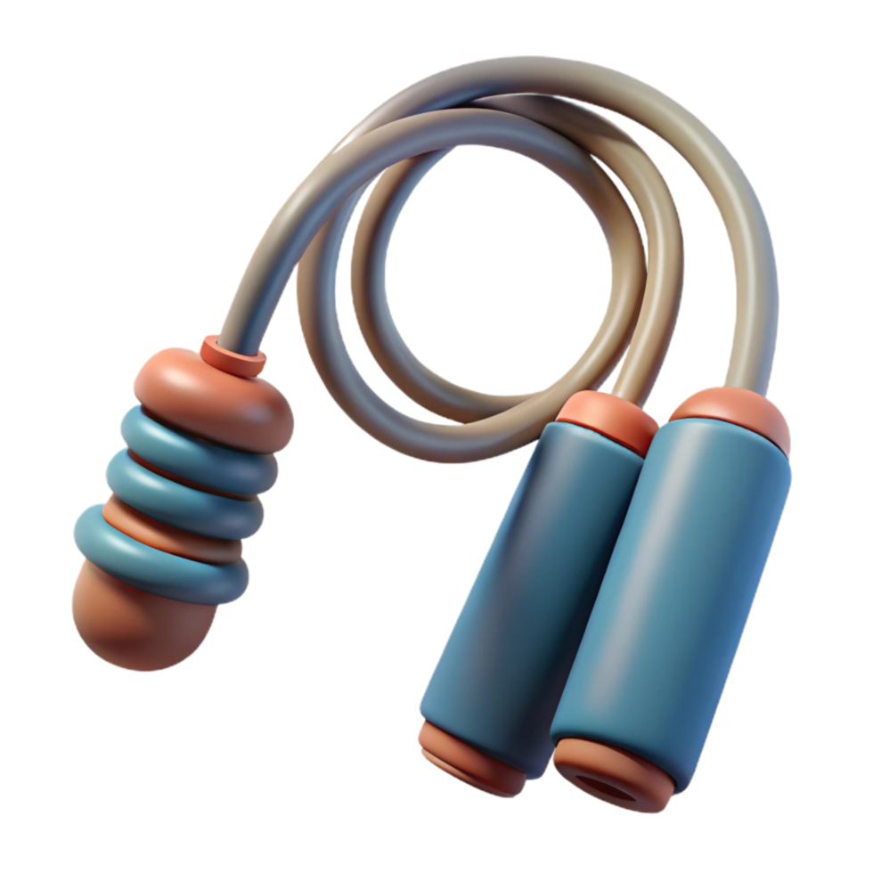 magnificent contemporary Jump Rope Plastic Handles Transparent Background professional png
