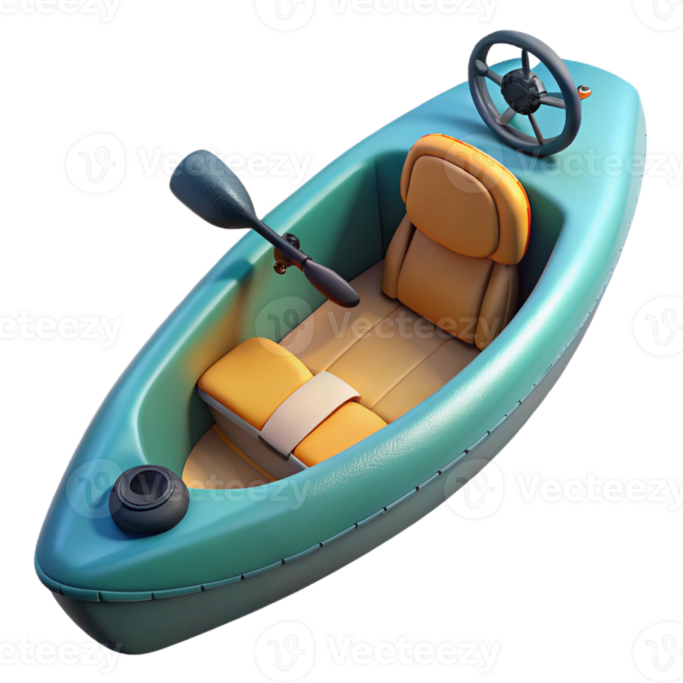 vibrant creative Kayak Cockpit Empty Isolated genuine png