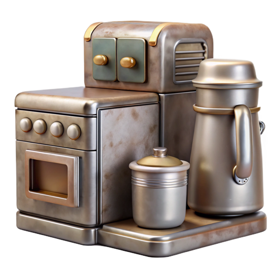 extraordinary contemporary Kitchen Appliances Stainless Steel Finish Isolated Cutout high quality png