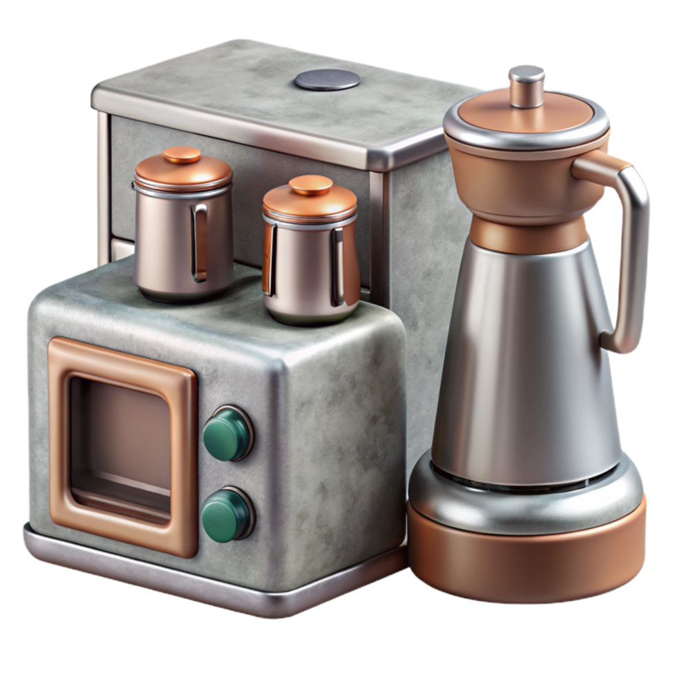 magnificent modern Kitchen Appliances Stainless Steel Finish Isolated Cutout genuine png