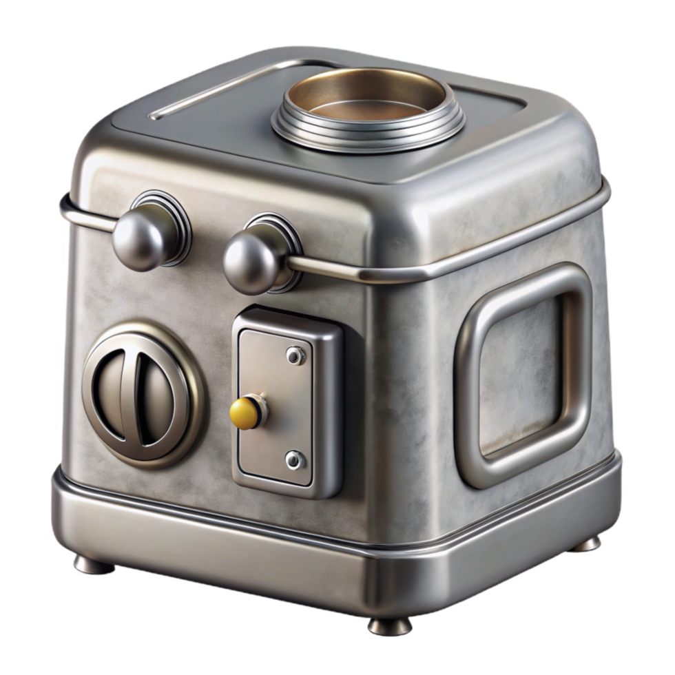 stunning vintage Kitchen Appliances Stainless Steel Finish Isolated Cutout premium png