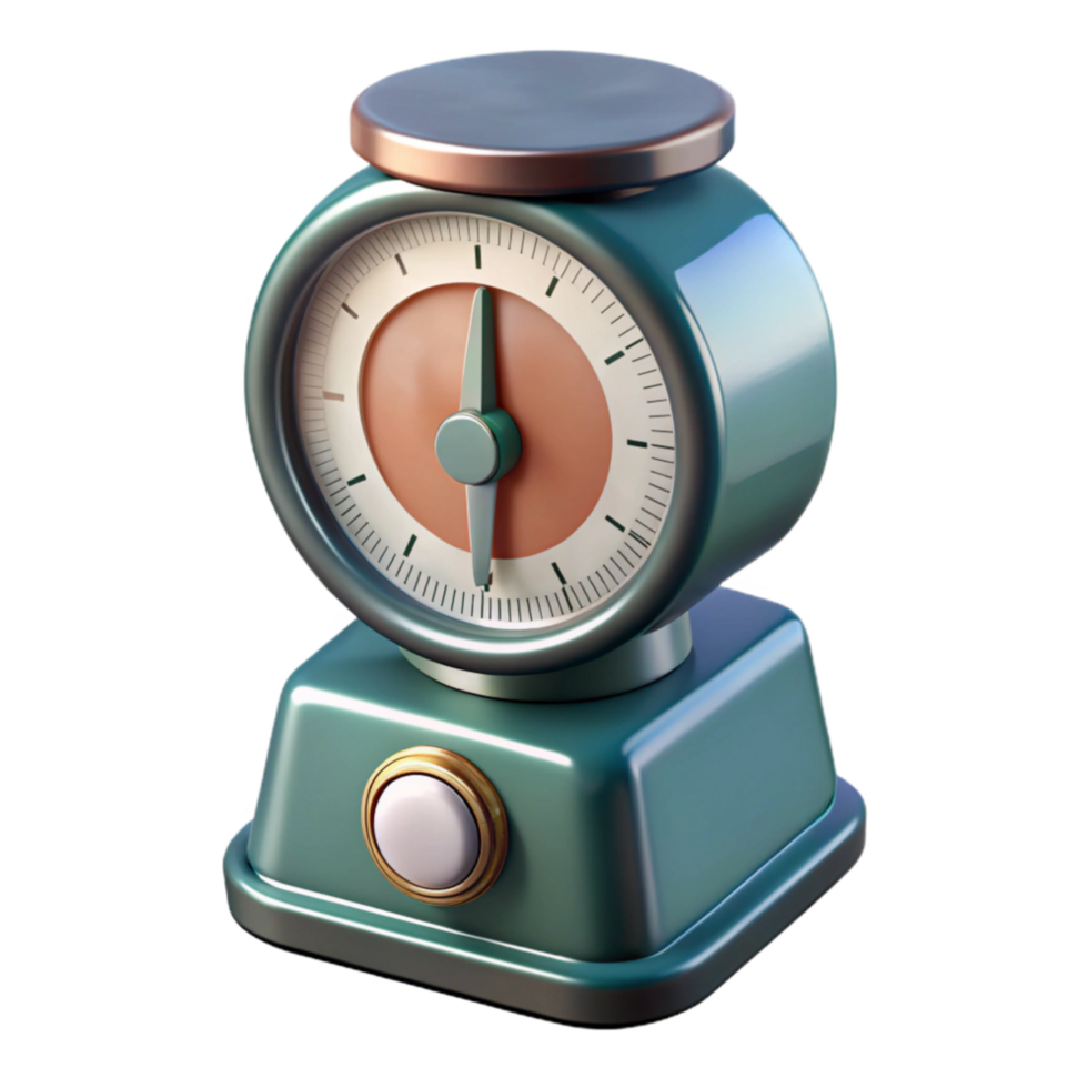 vibrant modern Kitchen Timer Analog Retro Transparent Background exclusive png