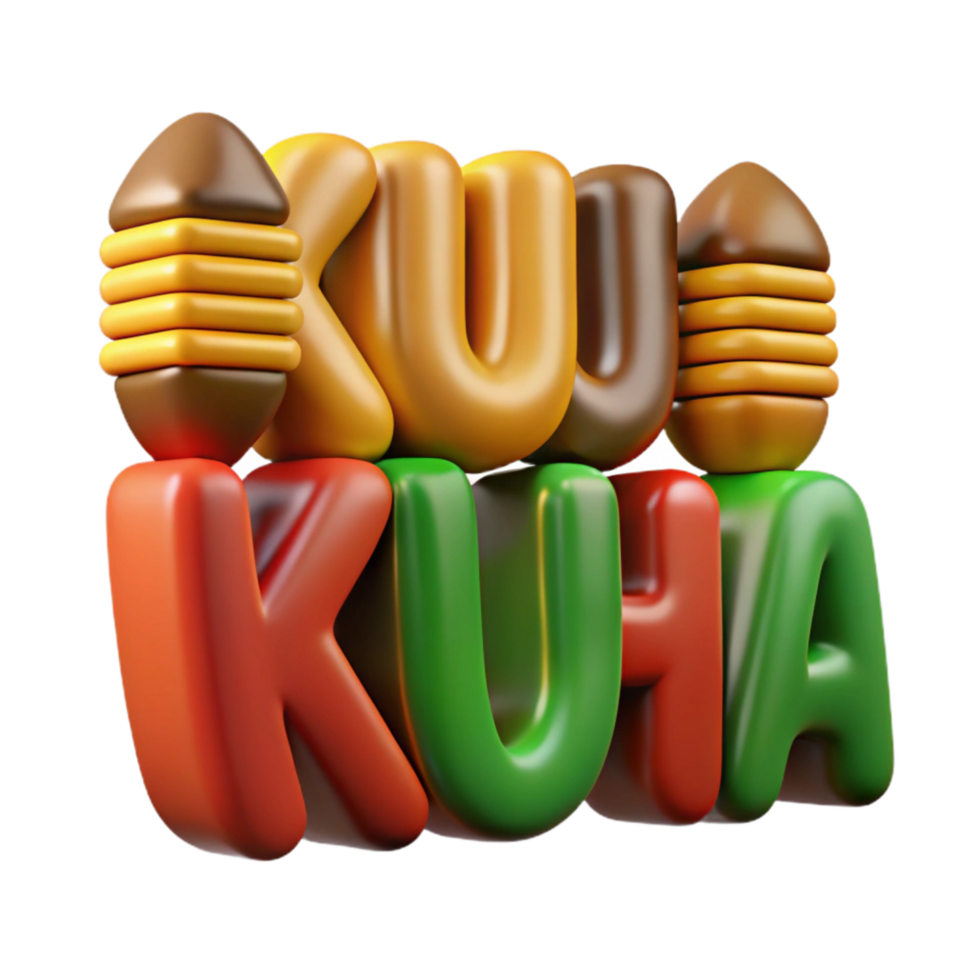 beautiful abstract Kujichagulia Self Determination Kwanzaa Transparent Background authentic png
