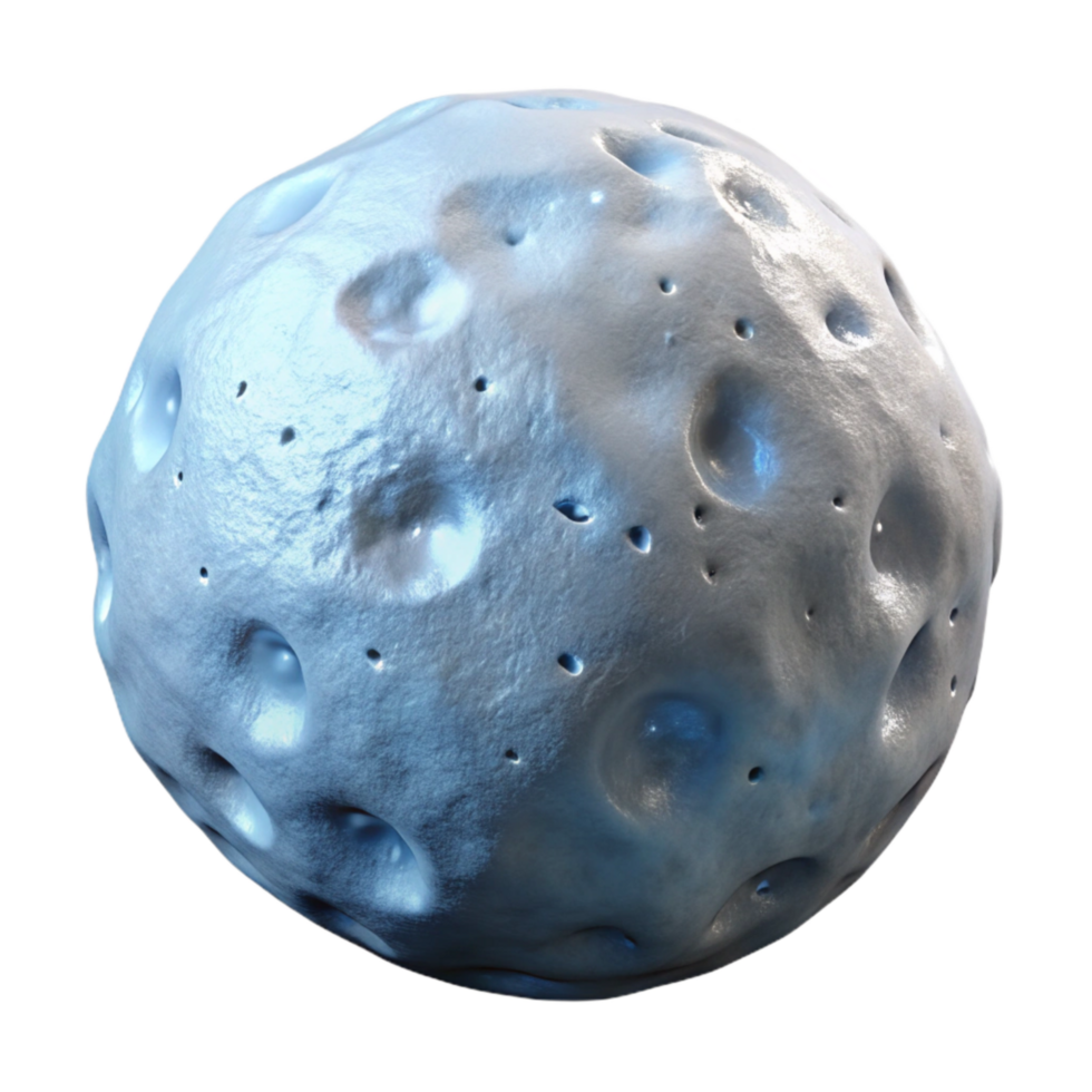 magnificent abstract Kuiper Belt Transparent Background with Icy Bodies authentic png