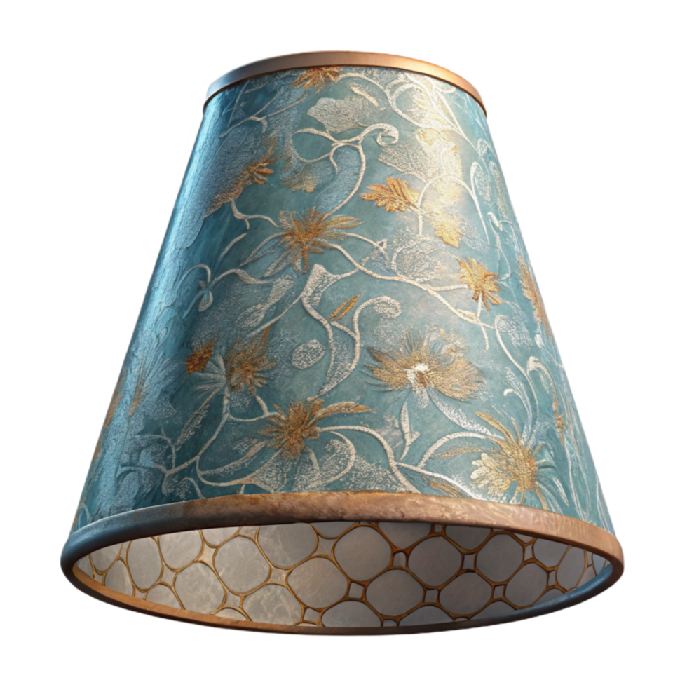 beautiful abstract Lamp Shade Fabric Patterned Isolated on Transparent Background high quality png