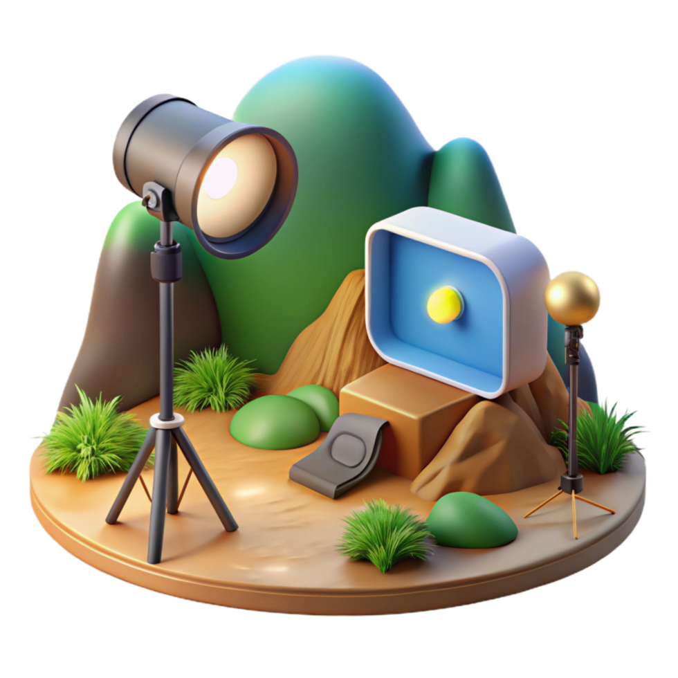 stunning vintage Landscape Photography Lighting Setup Scenic View Cutout high quality png