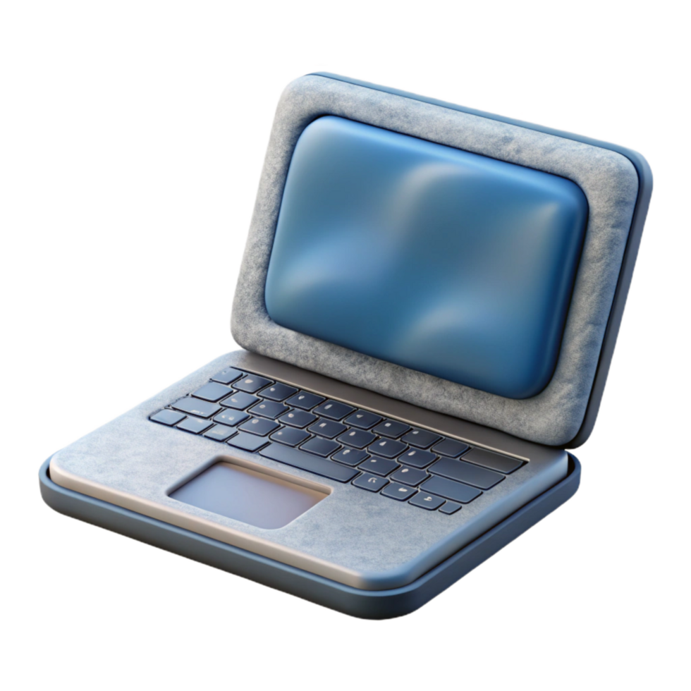 vibrant modern Laptop Touchpad Close Up View Isolated on Transparent Background exclusive png