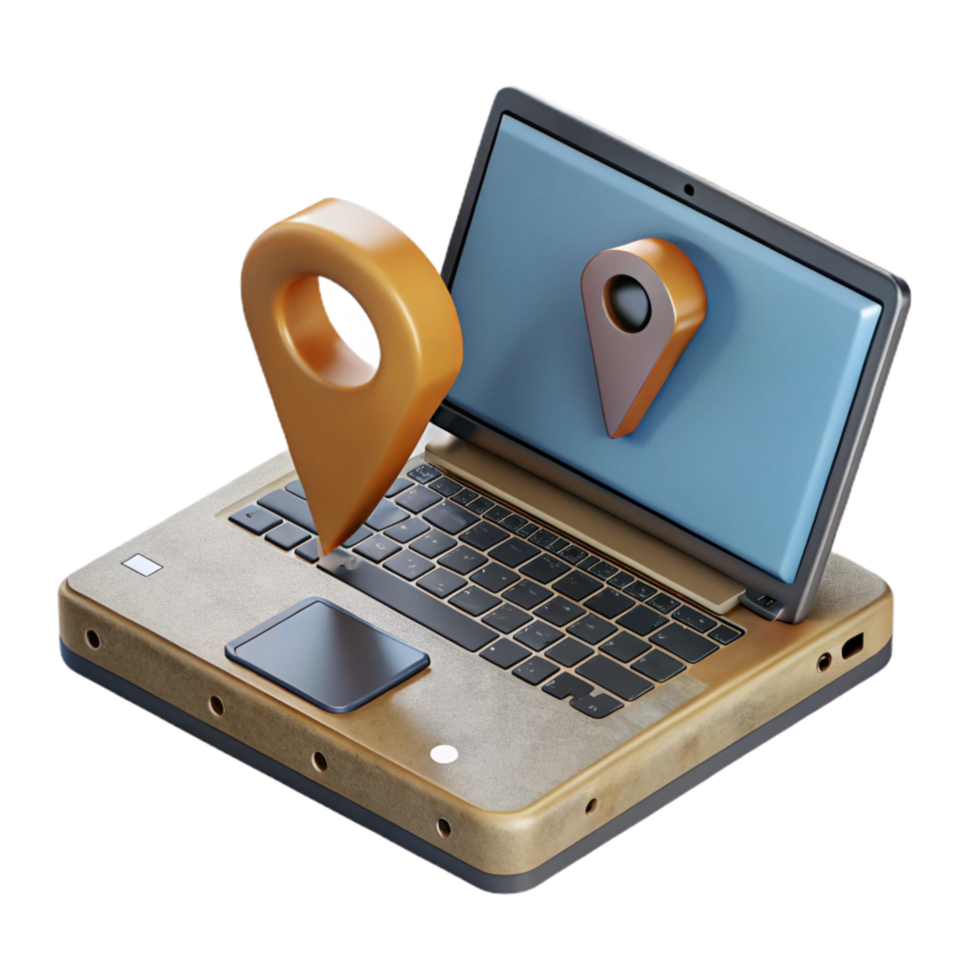 stunning minimalist Laptop with Docking Station Isolated Cutout genuine png