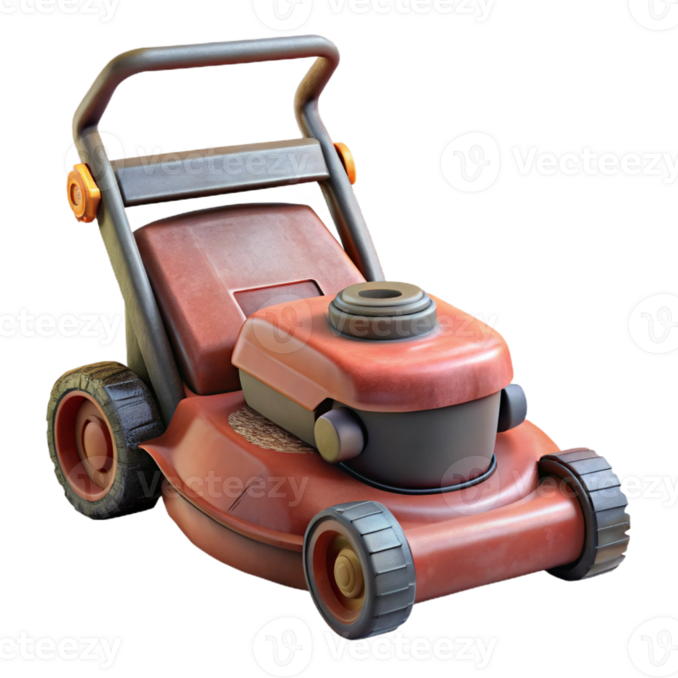 stunning modern Lawn Mower Front View Isolated Cutout authentic png
