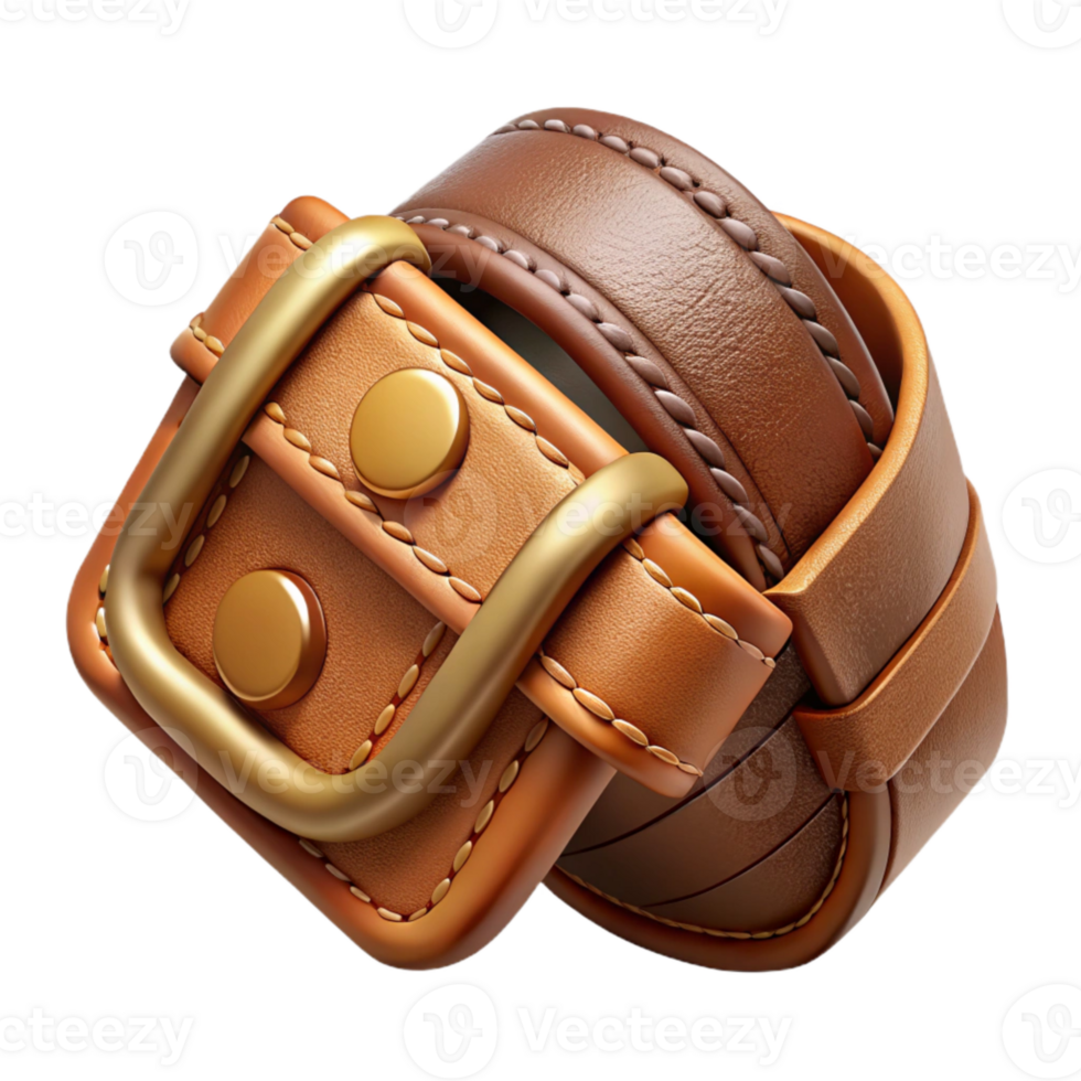vibrant traditional Leather Belt Buckle Detail Cutout exclusive png