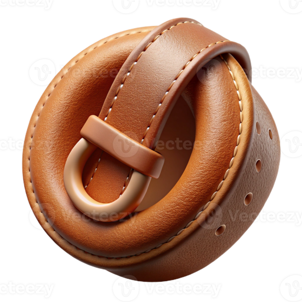 vibrant traditional Leather Belt Hole Detail Closeup Cutout Isolated original png