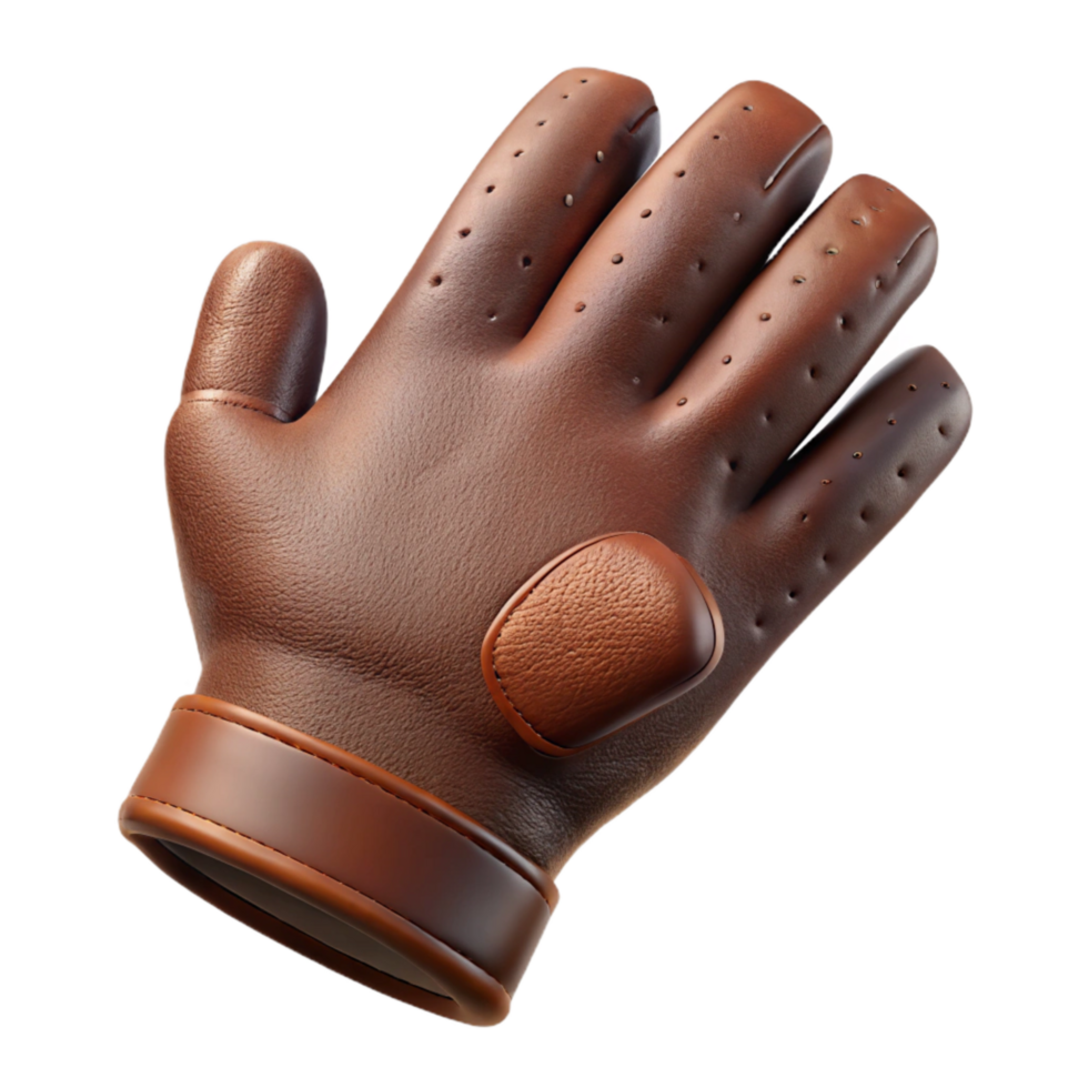 beautiful abstract Leather Glove Palm View Element authentic png
