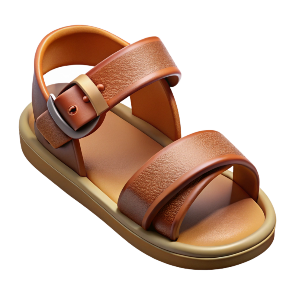 serene minimalist Leather Sandal Strap Detail png