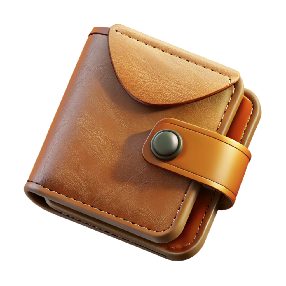 wonderful traditional Leather Wallet Top View Cutout authentic png